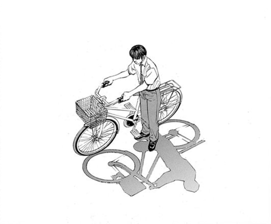 3巻,男性,自転車,タイトル「ブラックジャックによろしく」著作者名「佐藤秀峰」